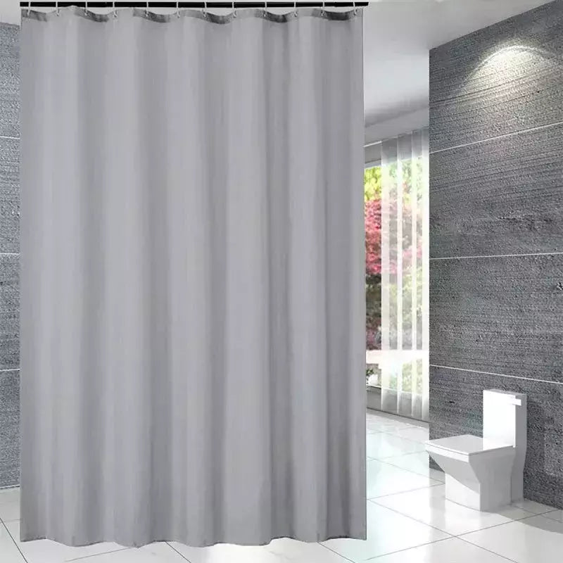 PEVA-Cortina de chuveiro do banheiro com ganchos, impermeável, espessamento, acessórios domésticos, 180x180cm
