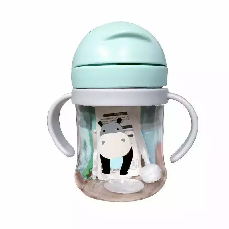 Copo de alimentação do bebê com palha, Crianças aprendem bebendo garrafa, Kids Training Cup, 250ml