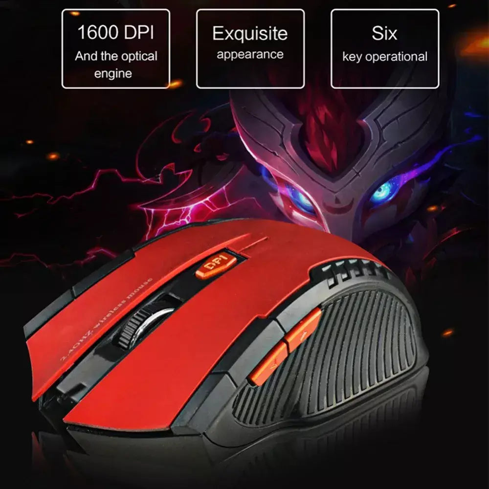 113 mouse sem fio 2.4ghz mouse óptico sem fio com receptor usb mouse sem fio portátil de 6 botões para laptops