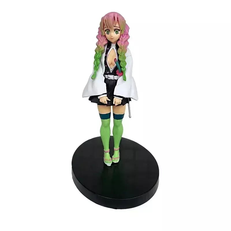 Anime figura demônio slayer figuras kimetsu não yaiba boneca tanjiro nezuko zenitsu estatueta inosuke guerreiro figura de ação modelo brinquedos