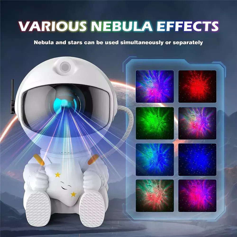 Starry Sky teto lâmpada LED para crianças, projetor de estrela, Galaxy Night Light, astronauta espaço projetor, nebulosa, quarto, presente decorativo para casa