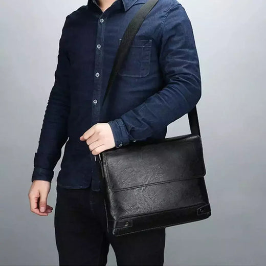 Maleta de couro PU para homens, bolsa de ombro, bolsa mensageiro, crossbody, designer lateral, negócios, pendulares, laptop, executivo, negócios, sacola, Boston