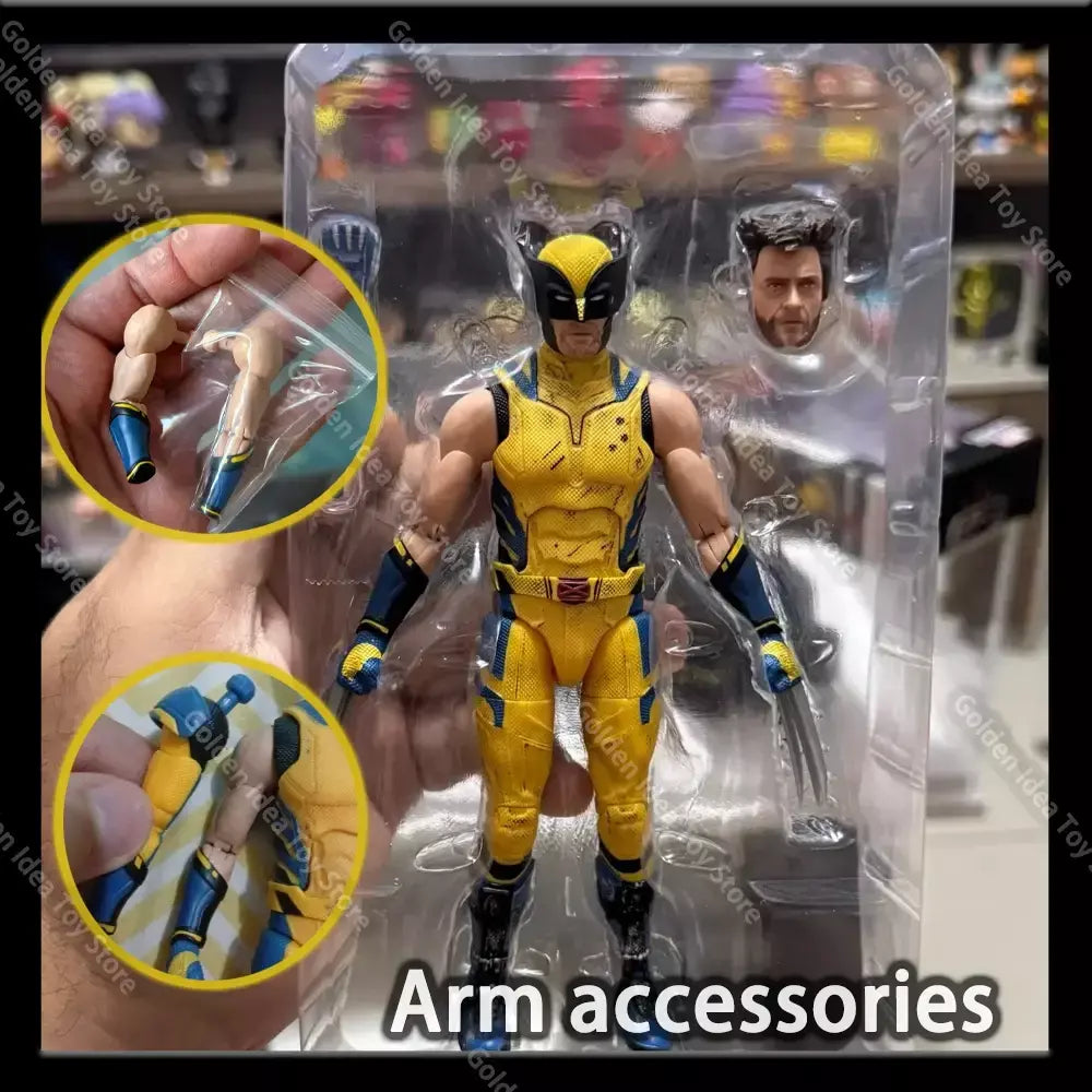 Em estoque manipula estúdio 1/12 wolverine braços substituíveis modelo acessório apto para ml lobo tio hugh jackman figura de ação decorações