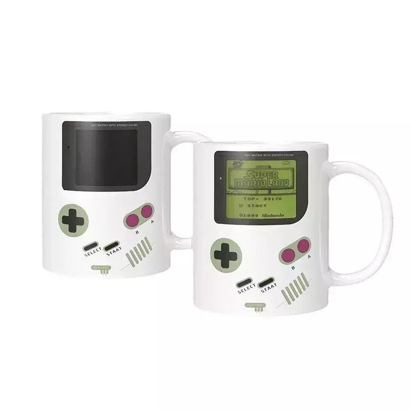 Caneca De Café Cerâmica Termocrômica Do Console De Jogos, copos De água, copos