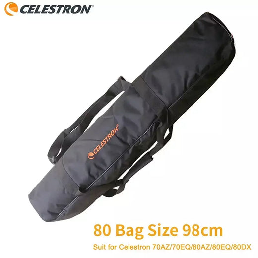 Bolsa de ombro para telescópio astronômico, bolsa de ombro 98-110cm com vários bolsos para celestron astromaster 80eq 90eq