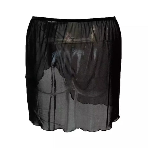 Sexy feminino vê através do vestido de praia de malha, vestido de banho de verão, saia dividida de cintura alta, biquíni fashion, plus size