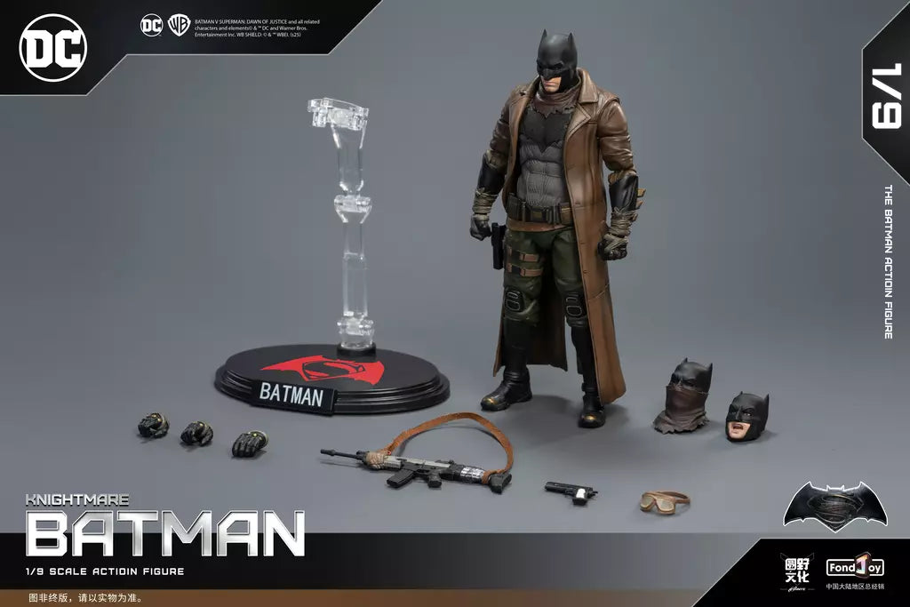 Novo original fondjoy bruce wayne batman figura tático batuit batman liga da justiça figuras detetive quadrinhos 1/9 pvc brinquedo do miúdo