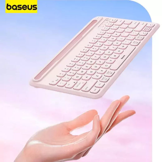 Baseus-Teclado Bluetooth Ultra Fino Sem Fio, Silencioso, Recarregável, Tablet, iPad Pro, Huawei, MatePad, Lenovo, Android, K02