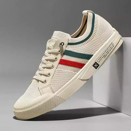 Mocassins casuais masculinos, sapatilhas leves leves de malha respirável leve, tênis masculino, tênis de moda elegante, 2023