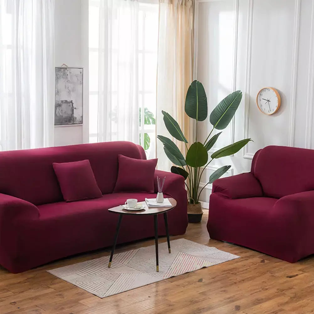 Capas de Sofá Elásticas Monocromáticas para Sala, Espessamento Slipcovers de Canto Seccional, Capa de Sofá, Forma L, Precisa comprar 2Pcs Cover
