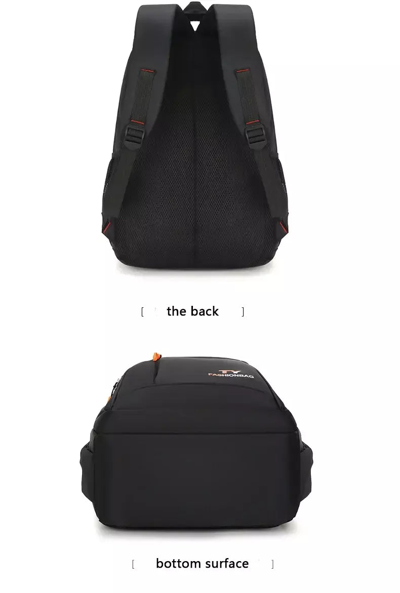 Mochila com zíper multicamadas, mochila de viagem de grande capacidade, mochila para homens e mulheres, mochila para computador de negócios, estudante b