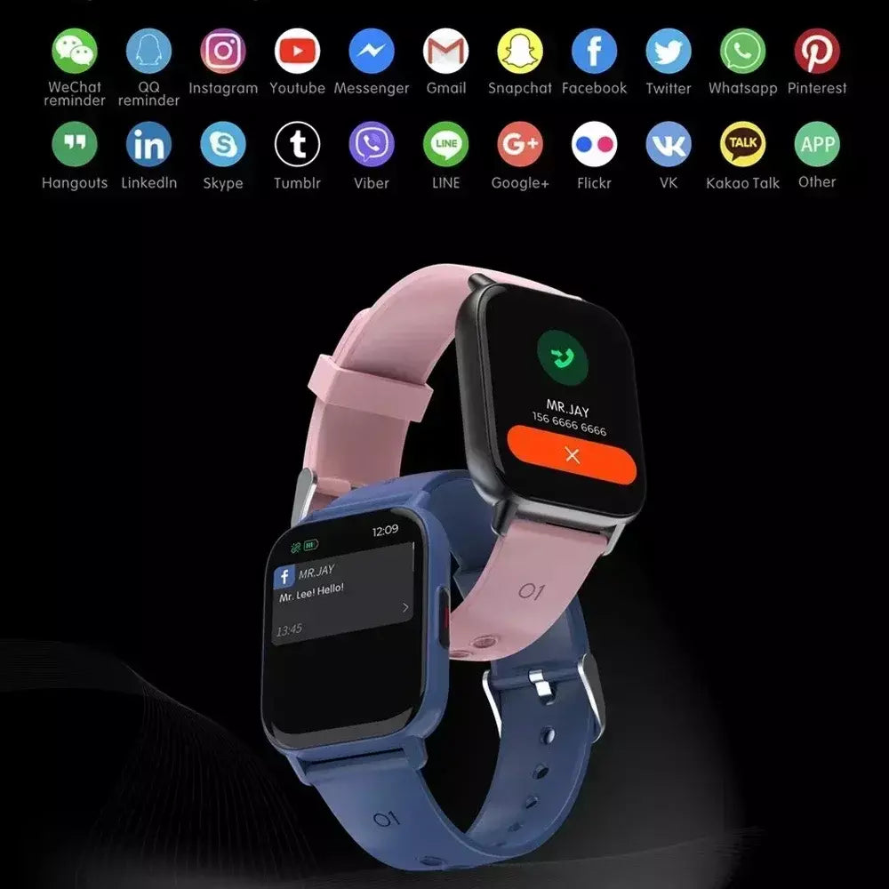 Xiaomi novo 1.69 Polegada relógio inteligente masculino temperatura corporal toque completo smartwatch feminino monitor de oxigênio preciso relógio 2023 pk p8