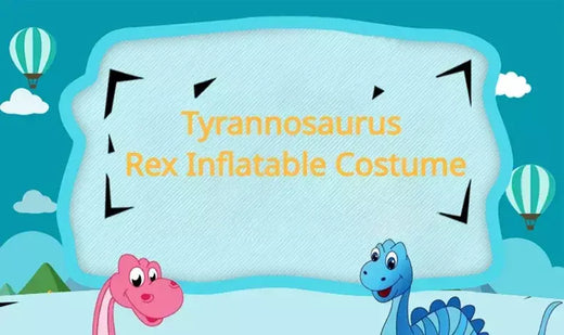 Traje de dinossauro inflável para adultos e crianças, Velociraptor, Festa de Carnaval de Halloween, Desenhos Animados Divertidos, Role Playing
