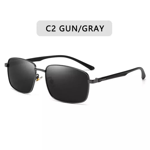 Óculos de sol polarizados quadrados vintage para homens e mulheres, óculos piloto, condução, luxo, marca, designer, moda, tr90, uv400