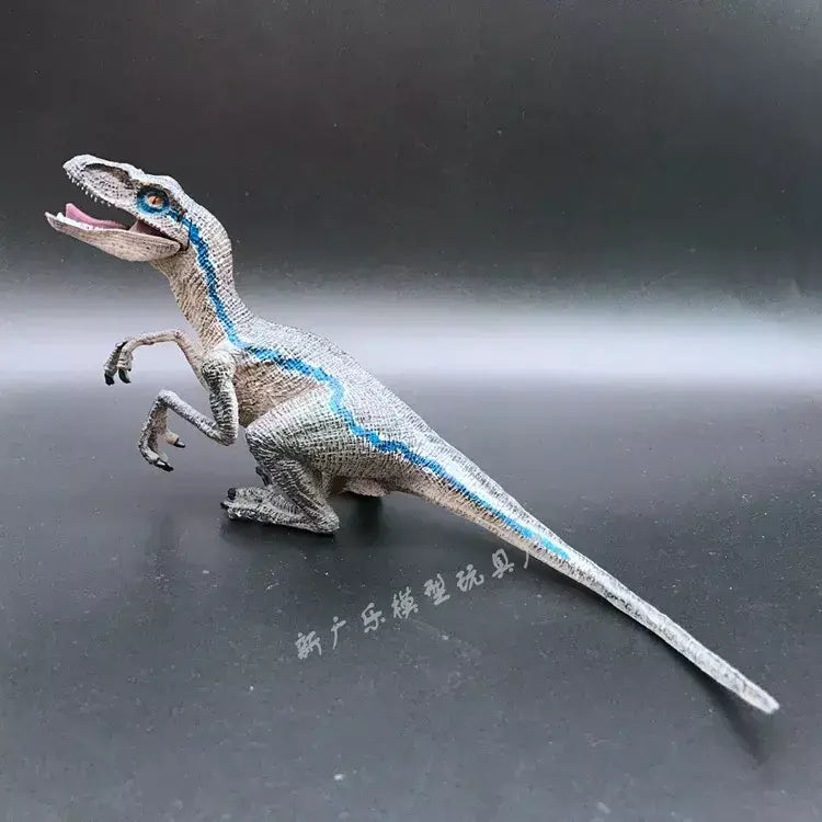 Novo quente 22cm x 5cm x 9cm azul velociraptor jurassic world caído reino jurassic park 5 figura de ação brinquedos presente de natal zlj2