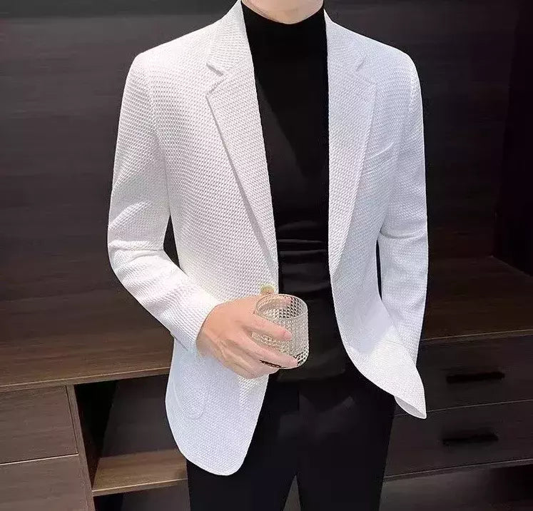 Blazer fino preto slim fit masculino, jaquetas masculinas, casaco de negócios, estilista de luxo, roupas de alta qualidade, novo, 2021