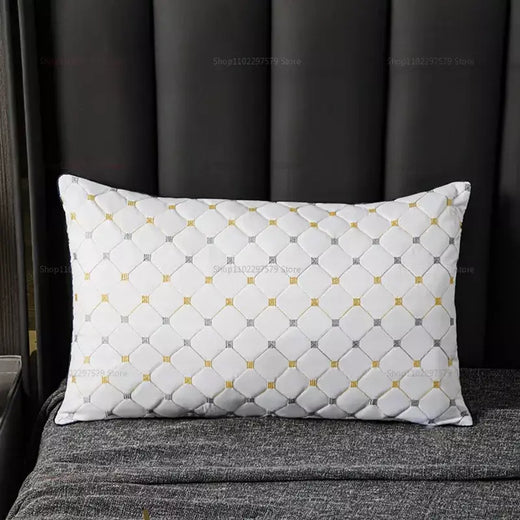 Almofadas confortáveis para dormir travesseiro de hotel de 5 estrelas tridimensional macio bilateral lavado travesseiro de cor sólida travesseiros de dormir