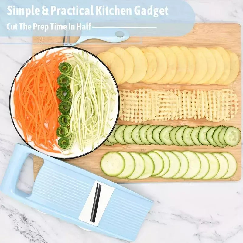 Chopper Vegetal Multi-Funcional, Chopper de Cebola, Fatiador de Mandolina Cozinha, Cortador Veggie Dicer, 5 em 1