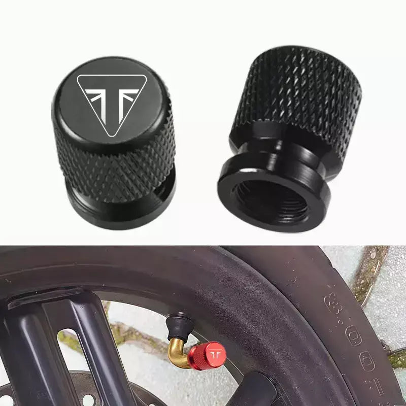 2 pçs 2025 novos acessórios da motocicleta válvula de pneu porta ar tampas da haste para triumph velocidade quatro 600 acessórios especiais