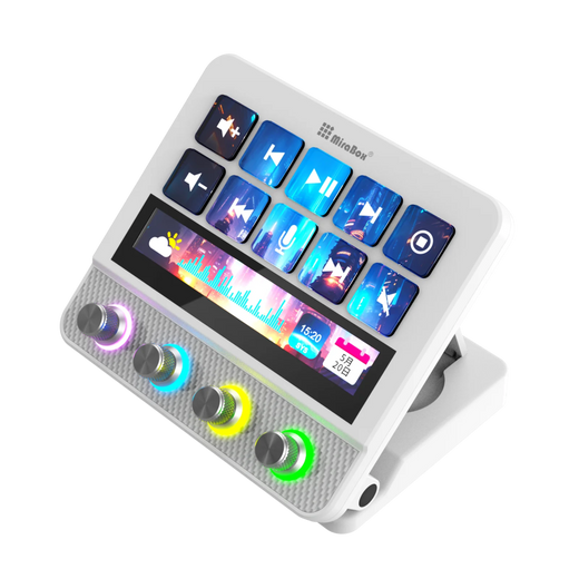 Mirabox n4 n3 streamdeck mini teclado 10 teclas visual macro mbox teclados controlador de criação de conteúdo ao vivo teclado multimídia presente