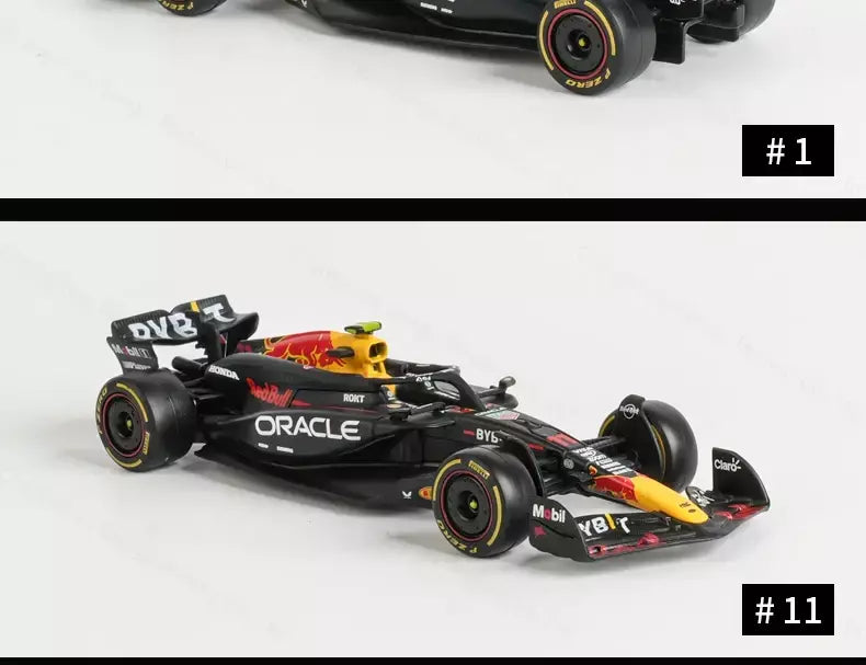 Bburago 1:43 Redbull 2024 RB20 # 1 # 11 F1 Racing Formula Car Simulação Estática Diecast Alloy Model Car