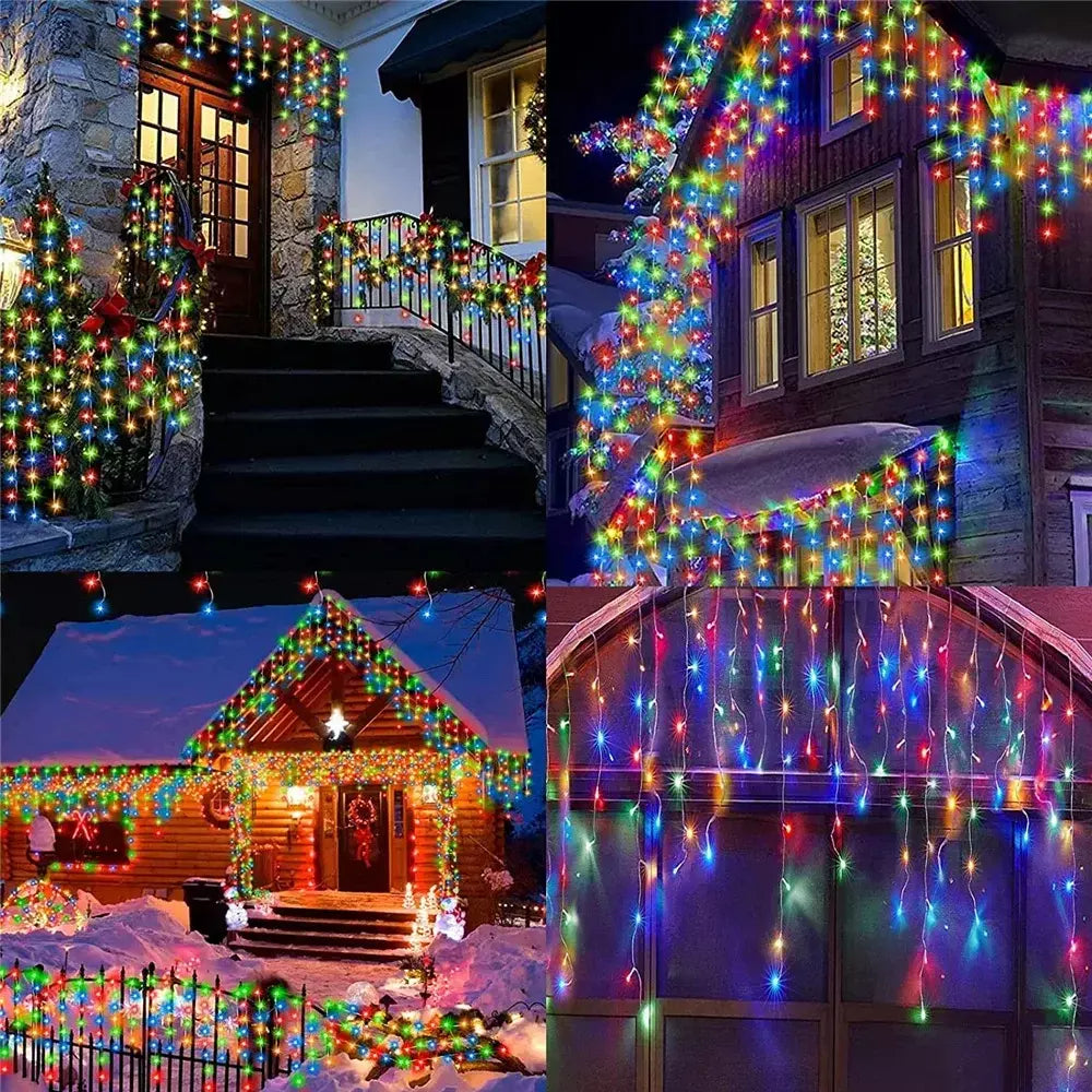 Led solar luz da corda ao ar livre jardim luzes de fadas led cintilação lâmpada à prova dwaterproof água para decoração festa natal 3.5m guirlandas jardim