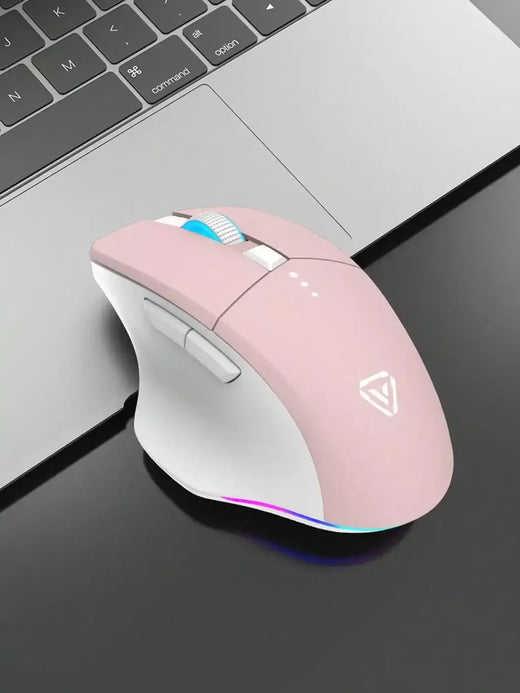 Mouse sem fio deslumbrante, bateria de longa duração, jogos de escritório de alto nível de aparência mouse recarregável universal