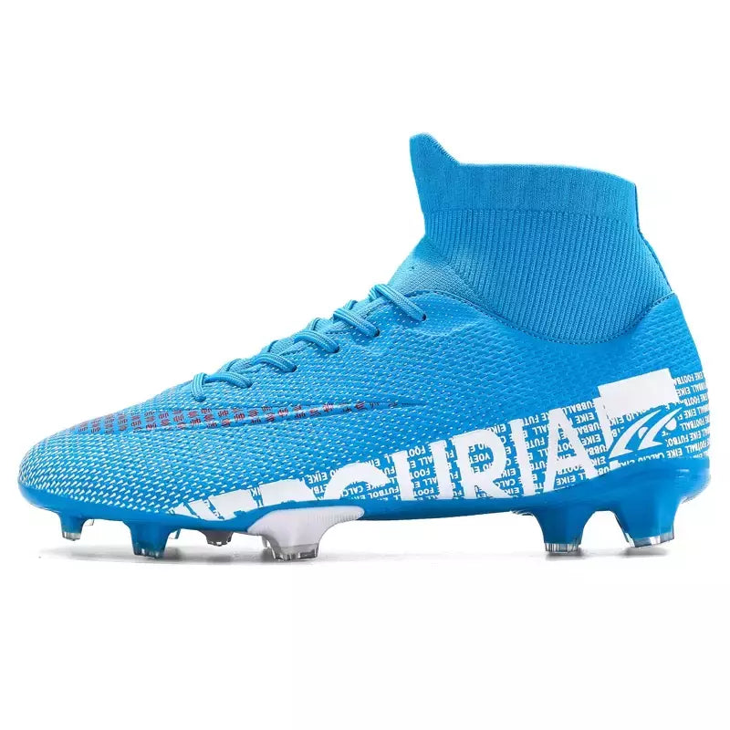 Chaveiros antiderrapantes masculinos de tornozelo, sapatos clássicos de futebol, tênis profissional, treinamento de grama, campo, FG, TF