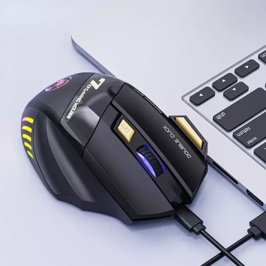 GW 2.4G e Bluetooth Mouse Sem Fio Silencioso Recarregável Luz de Respiração 7 Teclas DPI Sensor Óptico Ajustável Mouse Jogo Escritório