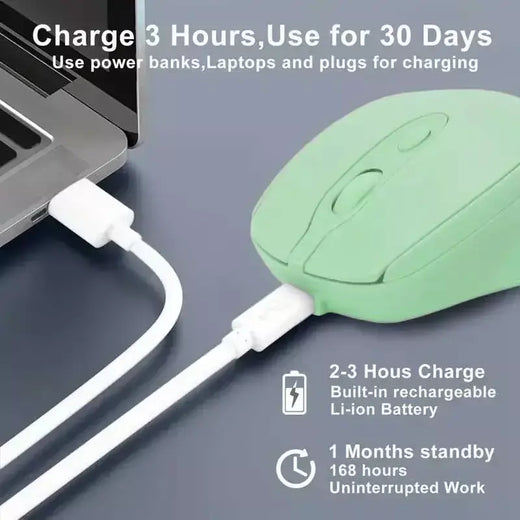 Rato de jogo sem fio recarregável 2.4g bluetooth-mouse sem fio usb silencioso gamer ratos para computador portátil mac tablet