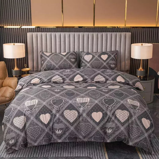 Poliéster Impresso Lixar Duvet Cover, Conjunto de cama Estilo Europeu, Quilt Cover, Pele Tecido Amigável, Queen Size, 3Pcs