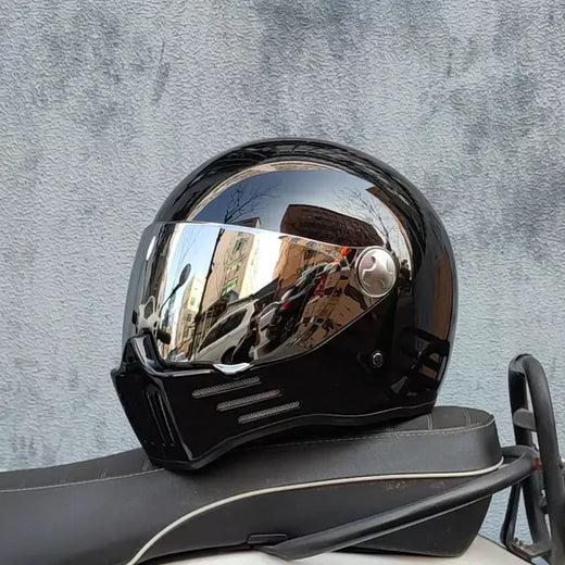 Orz rosto cheio casco moto capacete vintage chopper retro capacete de motocicleta capacete modular aprovação dot