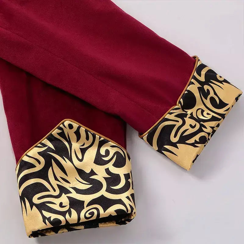 Outono novo roxo masculino luxo jacquard smoking, retalhos impresso casacos, tamanho europeu preto masculino mardi gras vestido longo jaqueta.