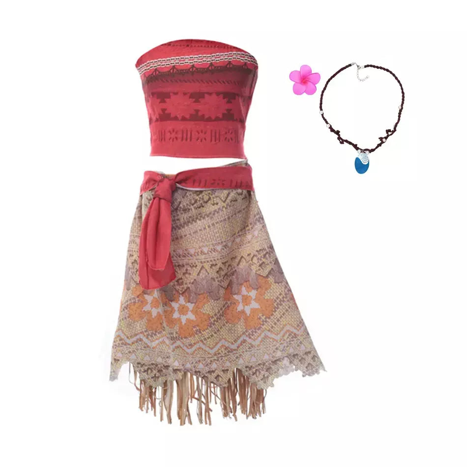 Meninas roupa cosplay traje das crianças festa vestido de princesa verão casual praia vestido colar peruca conjunto vestidos de festa para meninas