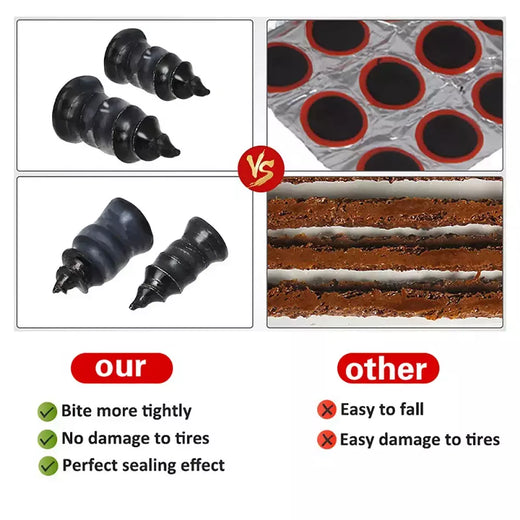 21-10 pçs vácuo reparação de pneus de carro conjunto de unhas de borracha universal parafuso de pneu sem câmara de ar ferramentas de reparo kit de acessórios para caminhão de motocicleta