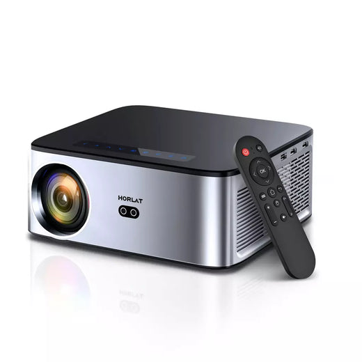 Horlat 2025 4K UHD Projetor 35000 Lumens Android WiFi 6 BT5.2 64G Native1080P Full HD Projetor de filmes de home theater para Netflix