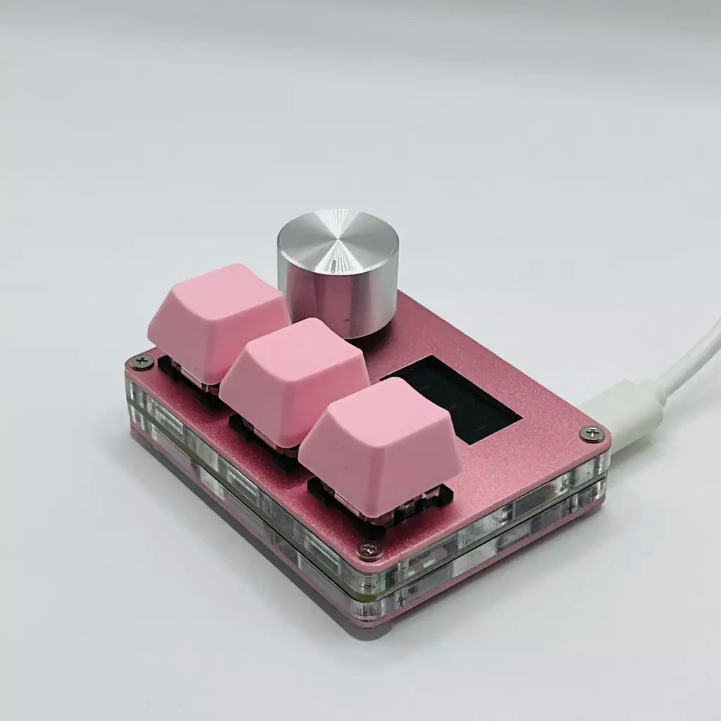 Pink SayoDevice OSU O3C Rápido Gatilho Hall Switches Wooting Vermelho Magnético Switches Teclado Com Botão Tela Copiar Colar Shotcut