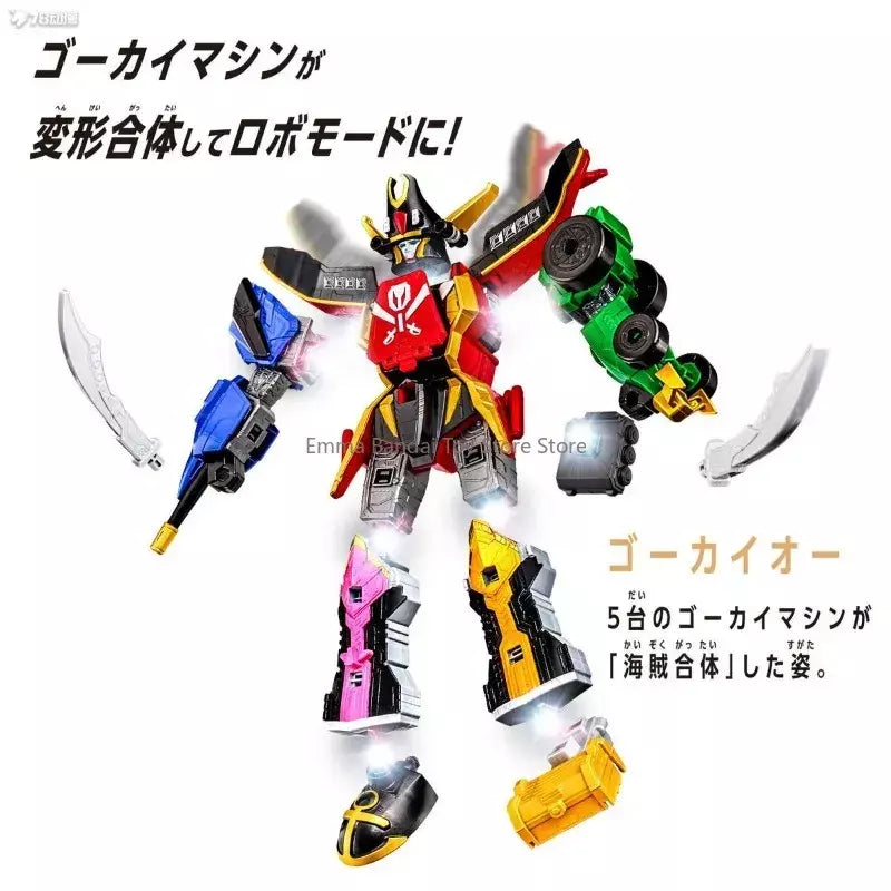 Bandai DX Robô UCHU SENTAI KYURANGER Anime Kaizouku Sentai Gokaiger Kaizouku Sentai Gokaiger Figuras de ação