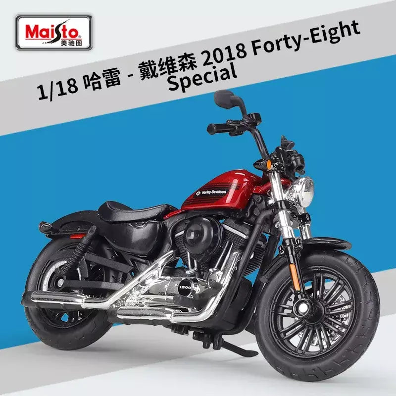Maisto 1:18 harley davidson sportster ferro 883 liga clássico modelo da motocicleta diecast metal motocicleta modelo crianças brinquedos presente