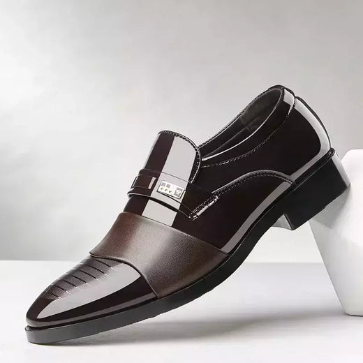 Sapatos de couro masculino, Formal Oxfords, Clássicos, Pontudo, Vestido, Casamento, Negócios, Casual, Escritório, Trabalhar