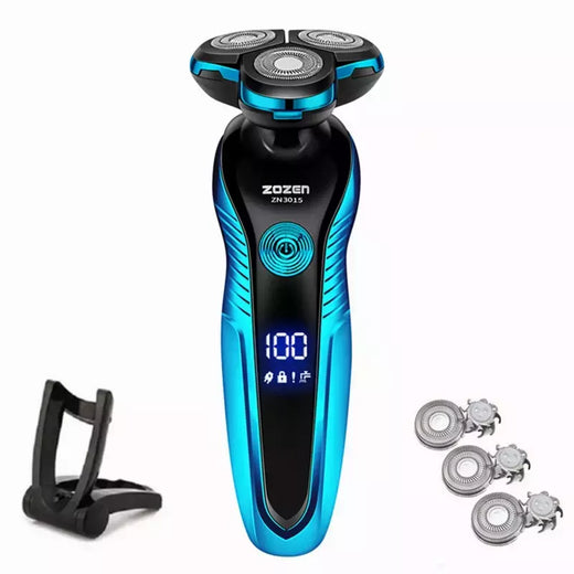 ZOZEN-Barbeador elétrico recarregável para homens, lâmina, aparador de cabelo, corte, máquina de barbear, aparador de barba, seco, uso duplo
