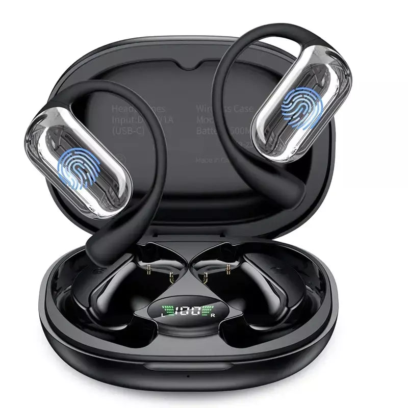 UYUXIO Fones de ouvido tradutor em tempo real AI Fones de ouvido para tradução de idiomas 144 idiomas e detalhes 3 em 1 OWS Fones de ouvido para negócios