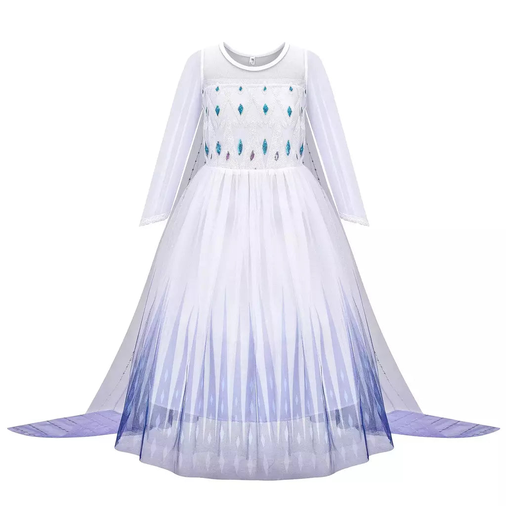 Elsa anna vestidos de princesa meninas malha lantejoulas vestido crianças cosplay neve rainha trajes halloween carnaval festa aniversário vestidos