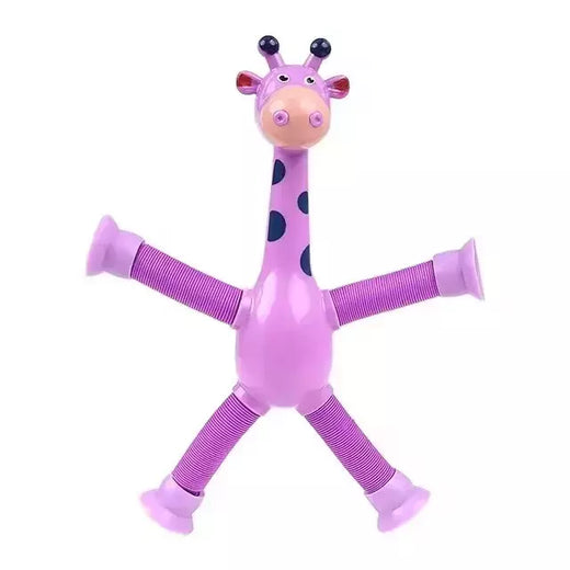 Stretch Tube for Stress Relief, Brinquedos de ventosa, Variety Shape, Squeeze Toy para crianças, Telescópico Girafa Fidget, Fole Sensorial, Anti-Stress Squeeze Toy