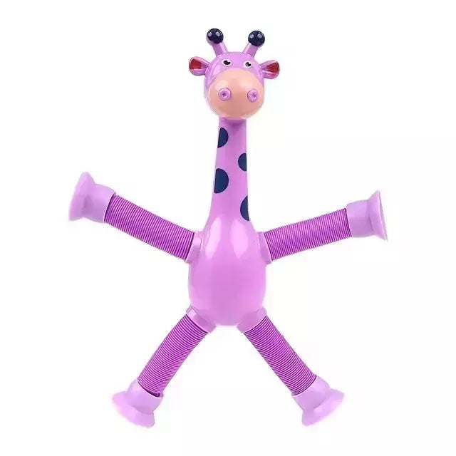 Stretch Tube for Stress Relief, Brinquedos de ventosa, Variety Shape, Squeeze Toy para crianças, Telescópico Girafa Fidget, Fole Sensorial, Anti-Stress Squeeze Toy