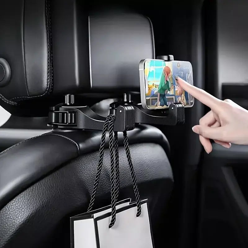 Multifuncional encosto de cabeça traseiro gancho suporte do telefone do carro ajustável clipe de telefone encosto de cabeça do automóvel para navegação gps