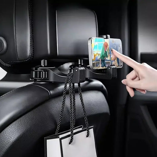 Multifuncional encosto de cabeça traseiro gancho suporte do telefone do carro ajustável clipe de telefone encosto de cabeça do automóvel para navegação gps