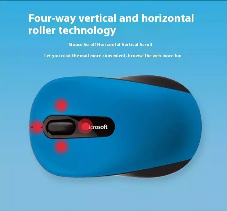 Microsoft-mouse sem fio 3600 bluetooth, portátil, leve, para tablet, notebook, escritório, pc, acessórios de jogos