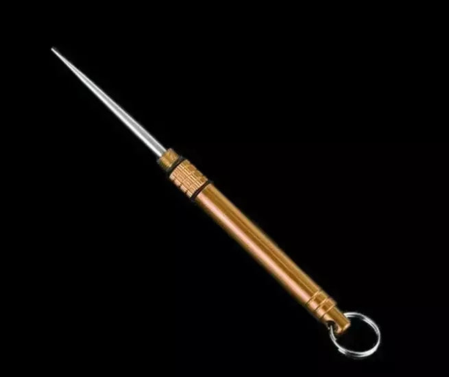 Palito de bolso ao ar livre titânio edc portátil mini palito de frutas garfo ferramenta acampamento tubo palito é mais durável do que fio dental
