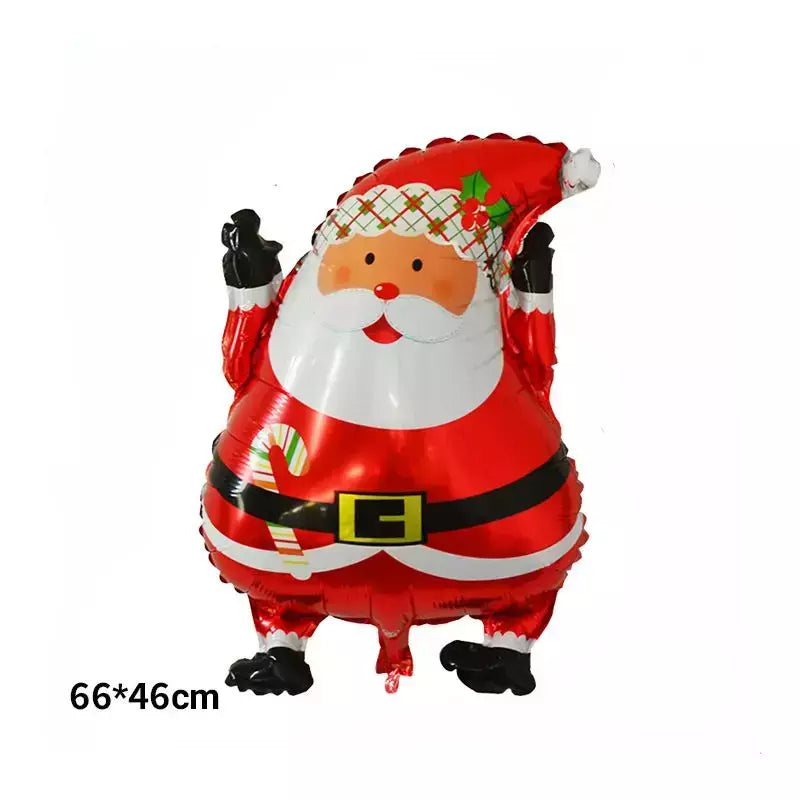 Grande balão de alumínio do Papai Noel para a festa de Natal, suprimentos decorativos, 119cm, 1pc